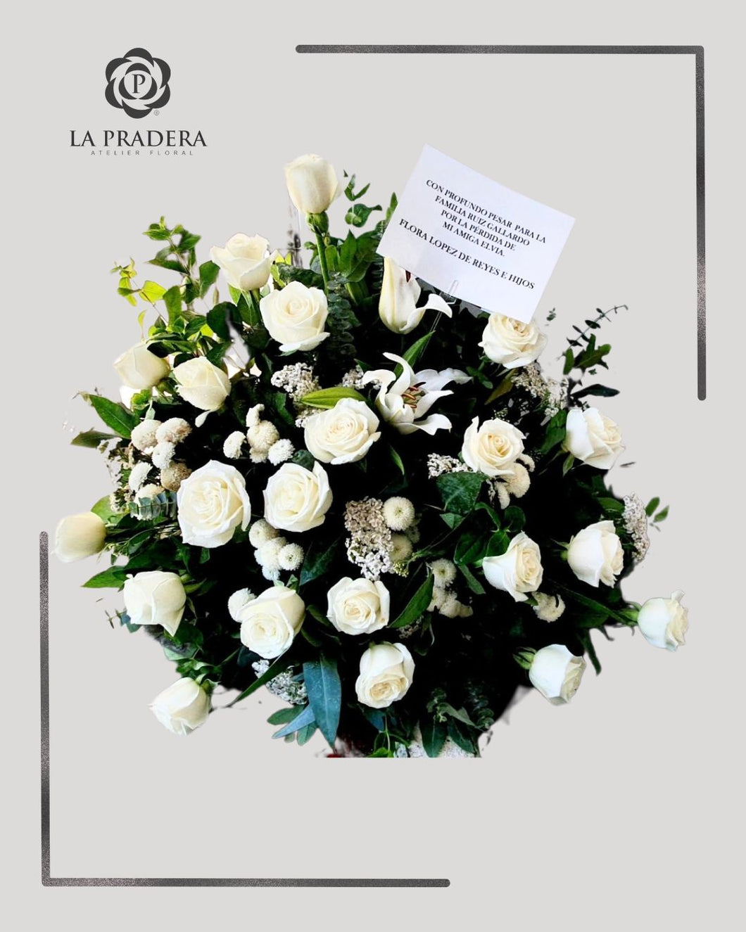 Arreglo de defuncion 24 rosas